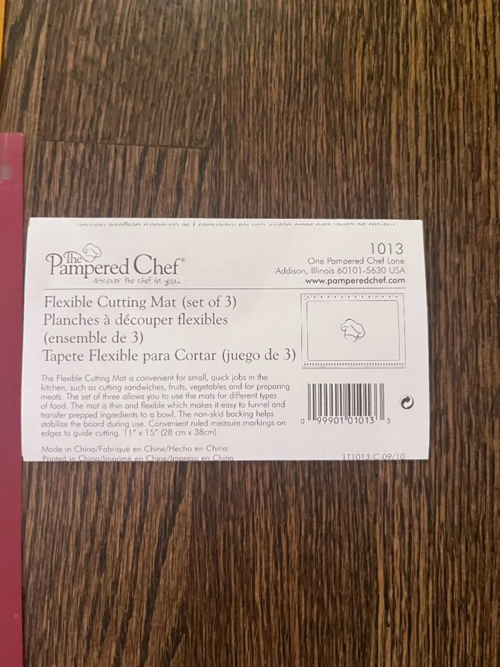 Pampered Chef Flexible Cutting Mats - Set of 3 Colors (Gently Used)